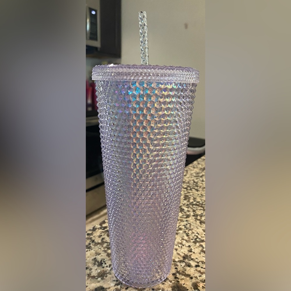 Starbucks Unicorn Iridescent Dichroic Studded Bling Venti Tumbler - Picture 4 of 13